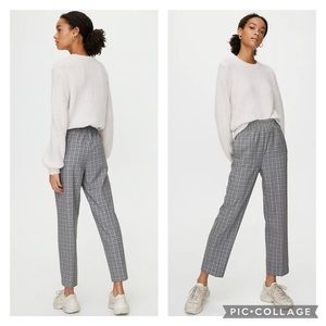 Sunday Best Aritzia XS Aki Houndstooth Pants Elastic Waist